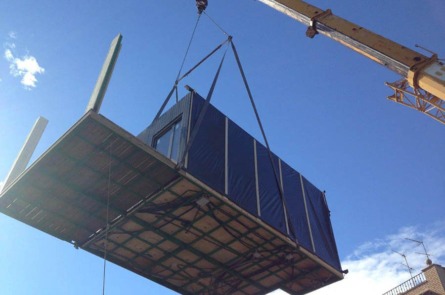 Proceso de montaje de la casa. Etapa 3