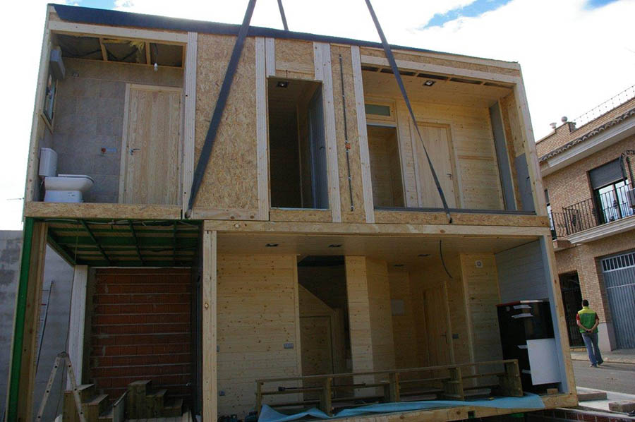 Proceso de montaje de la casa. Etapa 5